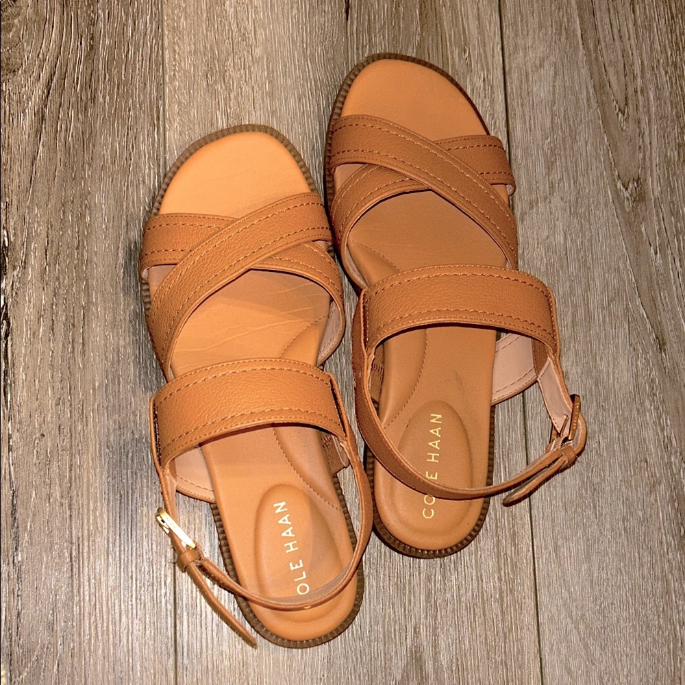Cole Haan Women's Brown Strappy Sandals
